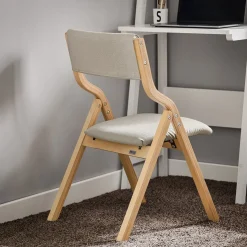 SoBuy Krzesło składane Jasnoszary FST40-HG