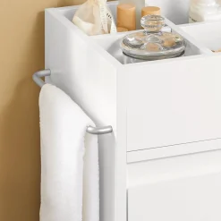 SoBuy Niska szafka łazienkowa z trzema szufladami Biały 33x30x90cm BZR29-W