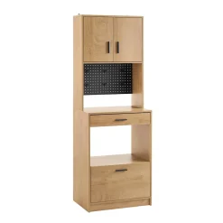 SoBuy Niski kredens z dwiema szufladami 60x40x170cm Nowoczesny FSB98-N