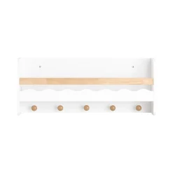 SoBuy Regał dziecięcy z jedną półką Biały 73x15x30cm Nowoczesny KMB78-W