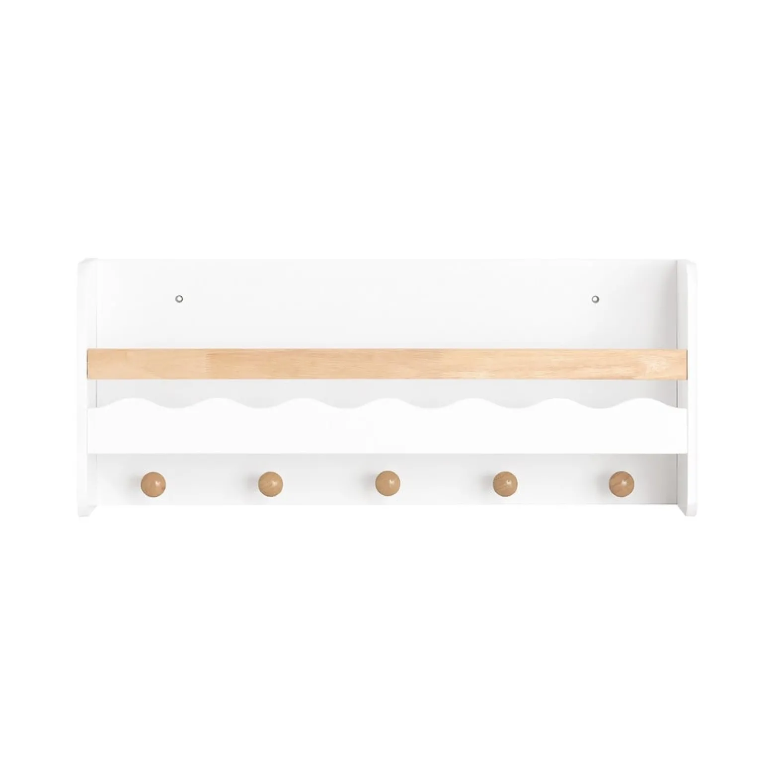 SoBuy Regał dziecięcy z jedną półką Biały 73x15x30cm Nowoczesny KMB78-W