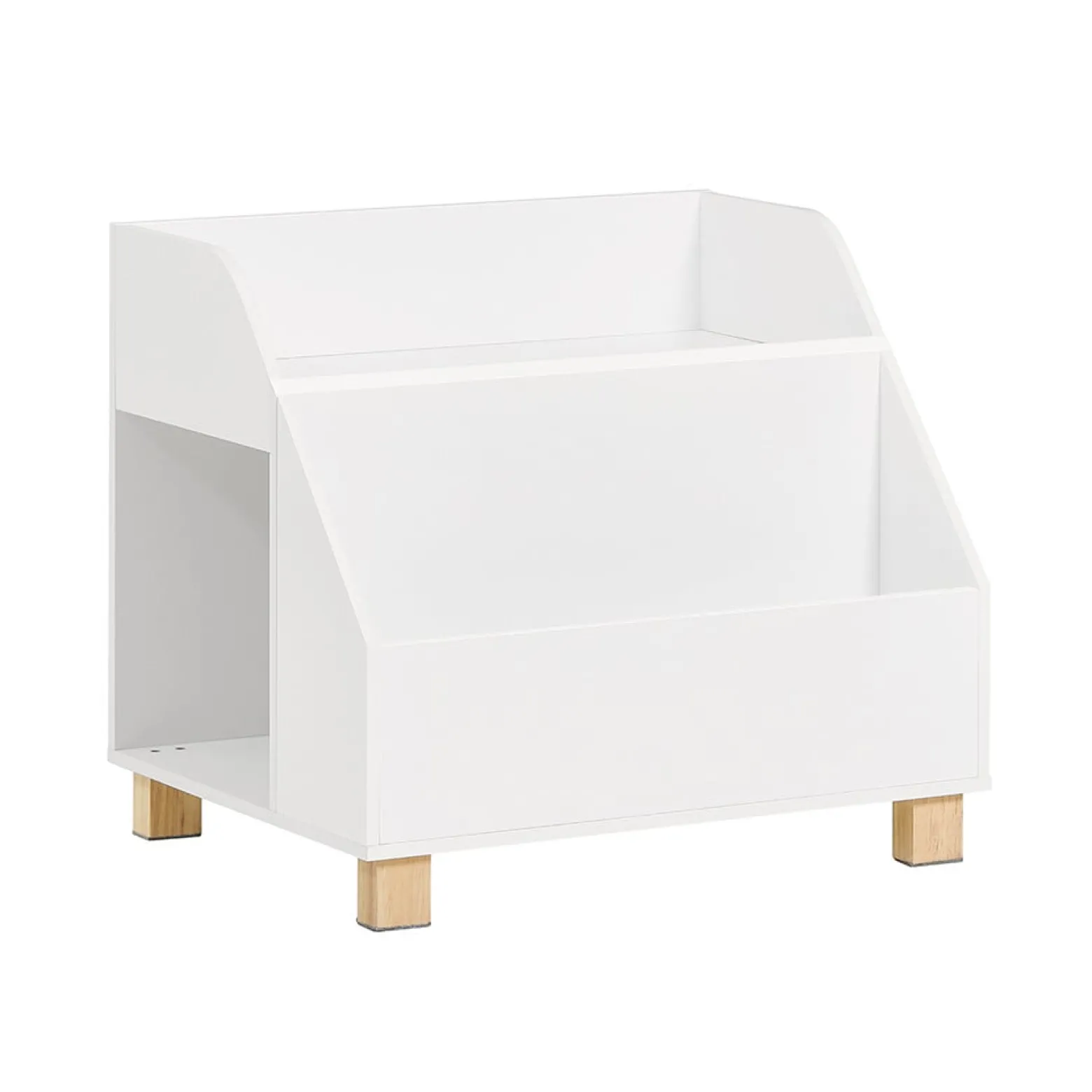 SoBuy Regał dziecięcy z 3 półkami Biały 60x48x53cm Nowoczesny KMB54-W