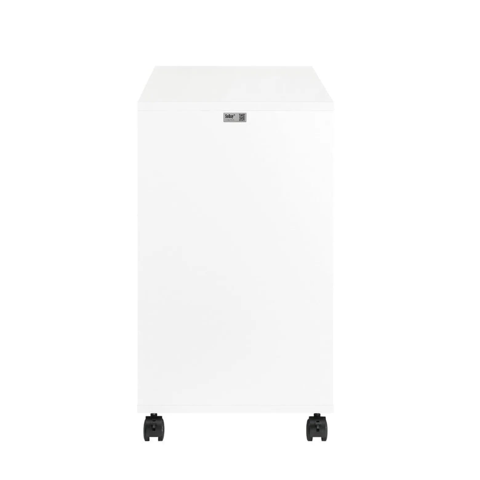 SoBuy Stolik kawowy z trzema szufladami Biały 70x35x61cm FBT141-W