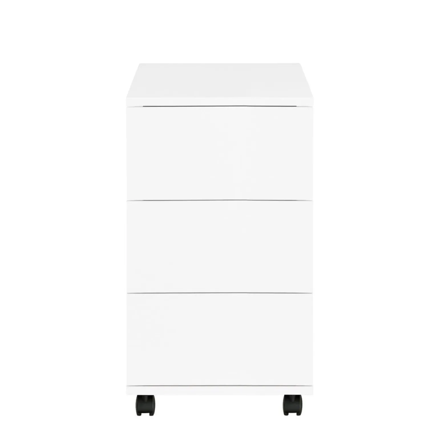 SoBuy Stolik kawowy z trzema szufladami Biały 70x35x61cm FBT141-W