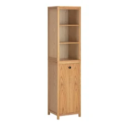 SoBuy Słupek łazienkowy z jedną drzwiczką 40x35x172cm BZR95-N