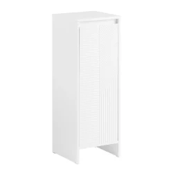 SoBuy Szafka łazienkowa z koszem na pranie Biały 30x30x87cm BZR154-W