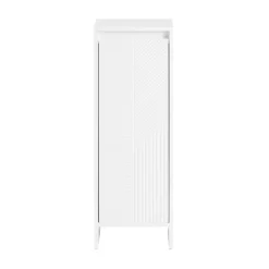 SoBuy Szafka łazienkowa z koszem na pranie Biały 30x30x87cm BZR154-W