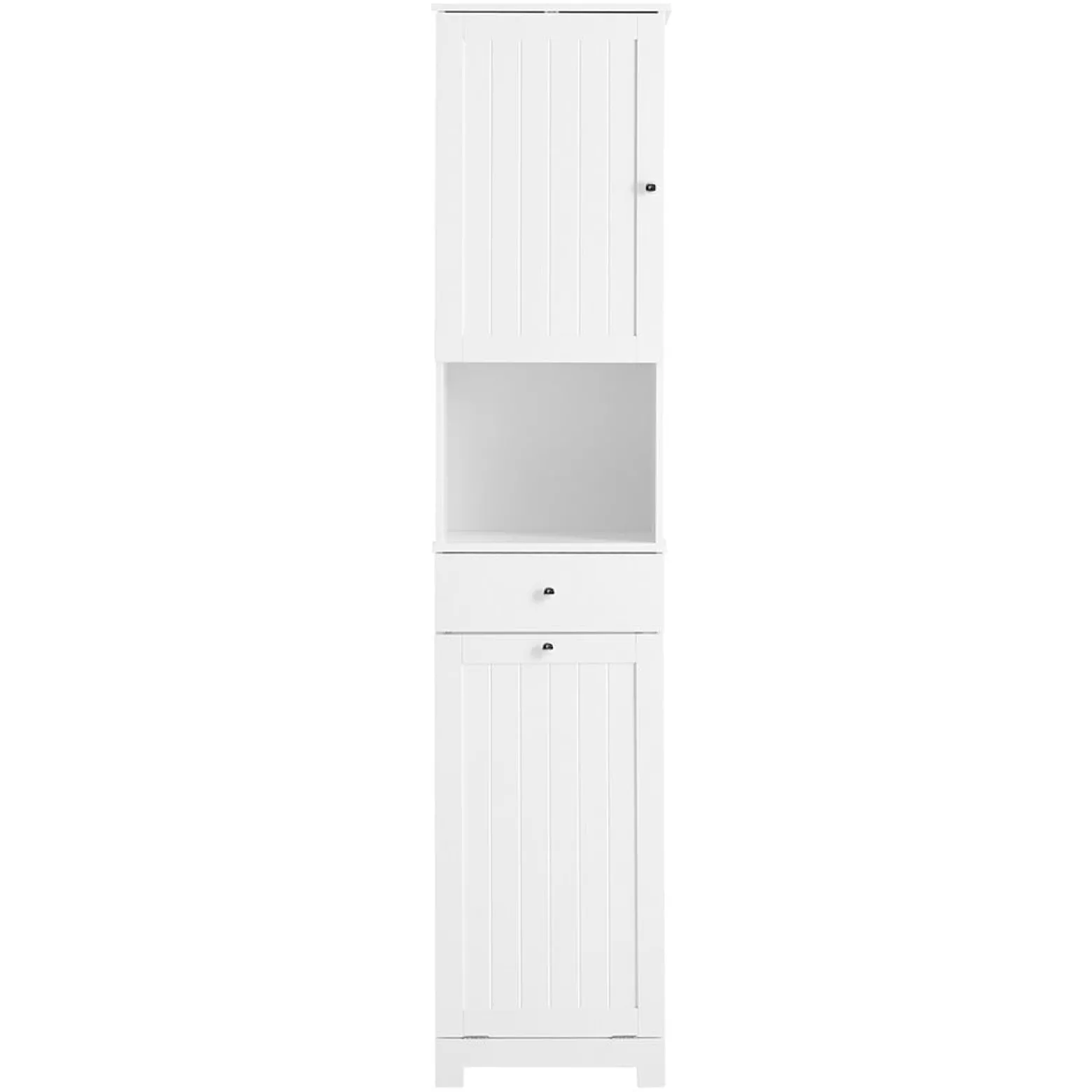 SoBuy Szafka łazienkowa z szufladą Biały 40x38x180cm BZR216-W