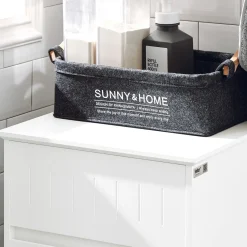 SoBuy Szafka na bieliznę z 1 szufladą Biały 40x39x85cm BZR110-W