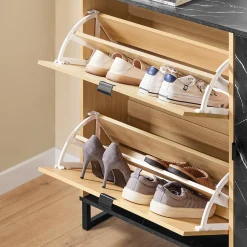 SoBuy Szafka na buty z dwoma drzwiczkami 90x24x88.5cm Nowoczesny FSR203-N