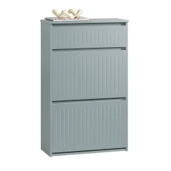 SoBuy Szafka na buty z jedną szufladą Jasnoszary 61x26x100cm FSR165-HG
