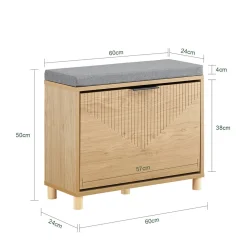 SoBuy Szafka na buty z jednymi drzwiami 60x24x50cm FSR199-N