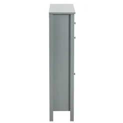 SoBuy Szafka na buty z 1 szufladą Jasnoszary 80x25x108cm FSR89-HG