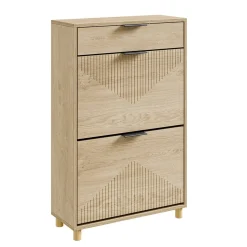 SoBuy Szafka na buty z szufladą Jasny dąb 60×24×95 FSR212-N