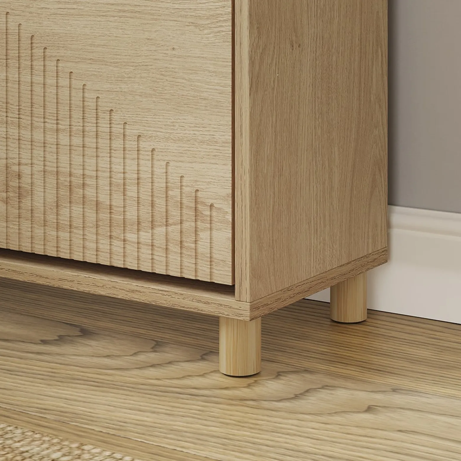 SoBuy Szafka na buty z szufladą Jasny dąb 60×24×95 FSR212-N