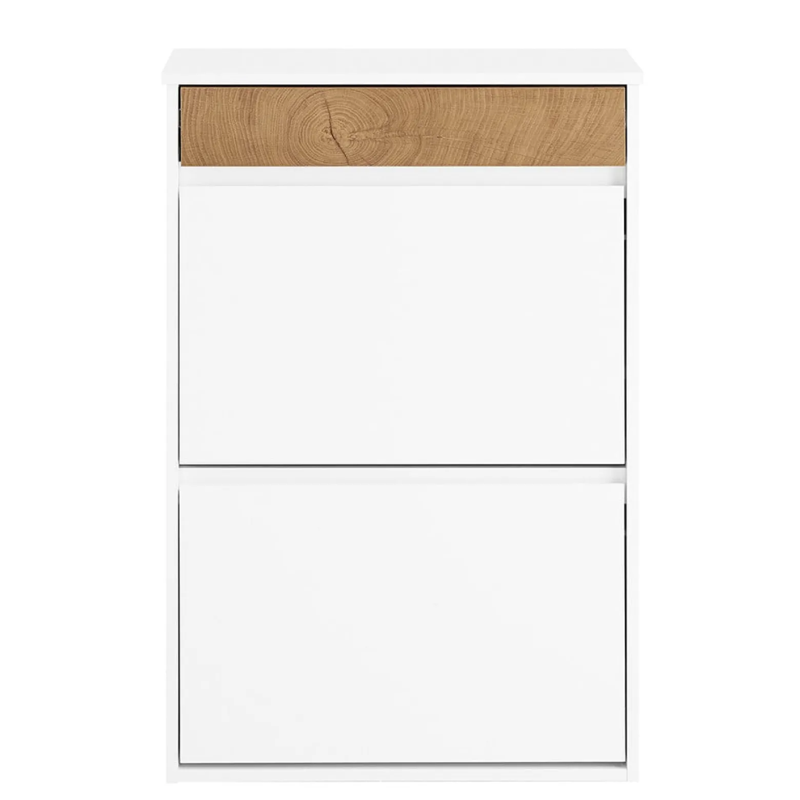 SoBuy Szafka na buty z szufladą Biały/Drewno 61x25x91cm FSR205-WN