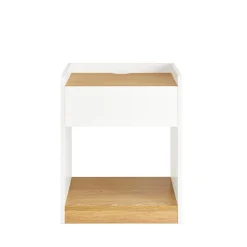 SoBuy Szafka nocna z jedną szufladą 45x40x55cm FBT128-WN
