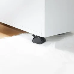 SoBuy Szafka nocna z 2 szufladami 50x20x61cm Minimalistyczny FBT155-NW