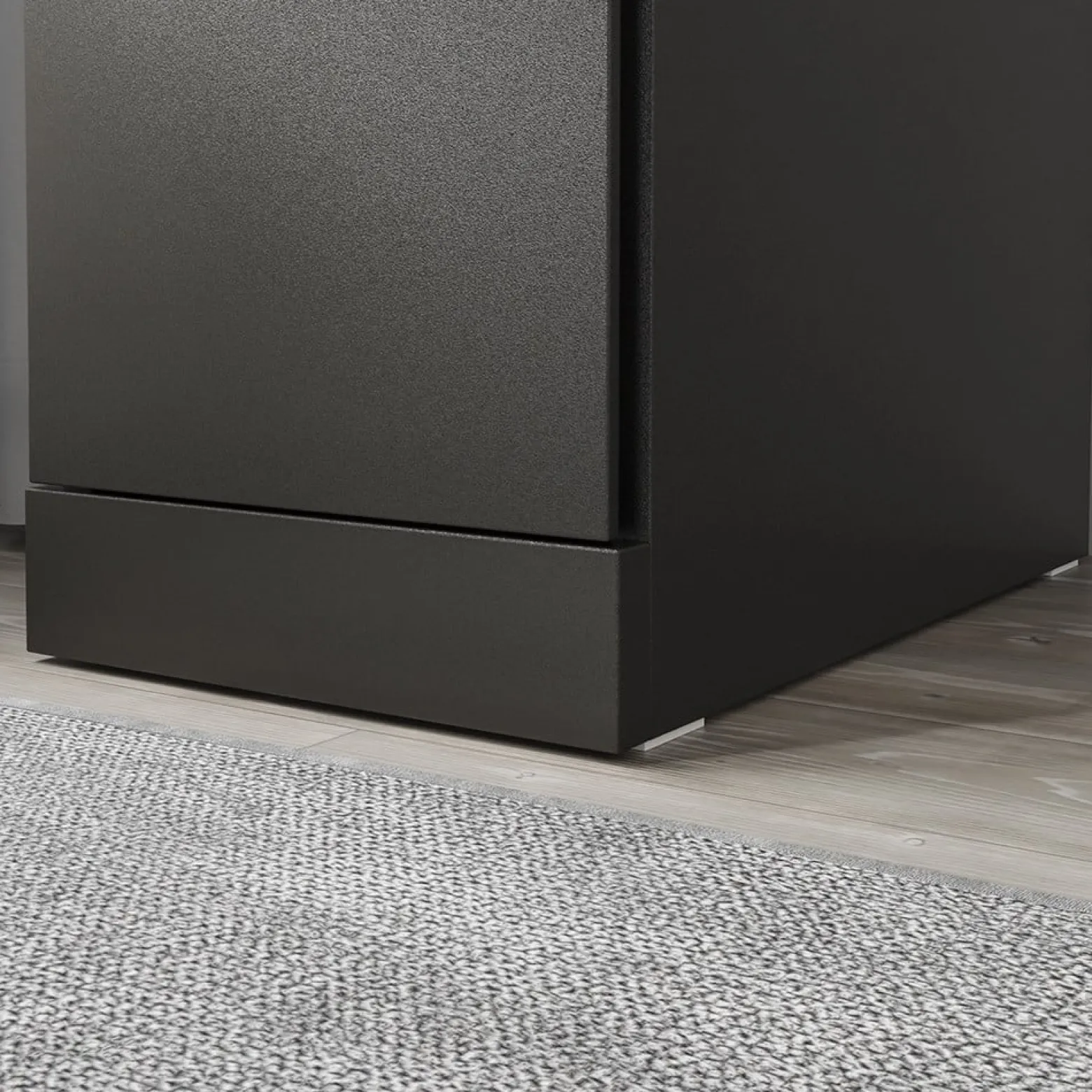 SoBuy Szafka nocna z 2 szufladami Czarny/Dąb 35x20x60cm FBT149-SCH