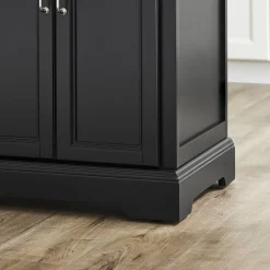 SoBuy Wyspa kuchenna z 2 szufladami Czarny/Srebrny 107x71x92cm FKW71-II-SCH