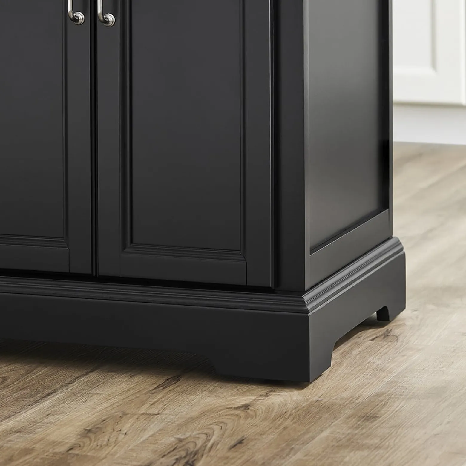 SoBuy Wyspa kuchenna z 2 szufladami Czarny/Srebrny 107x71x92cm FKW71-II-SCH