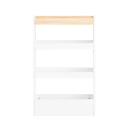 SoBuy Wózek kuchenny z 3 półkami Biały 50x14.5x80cm Nowoczesny NSR12-W