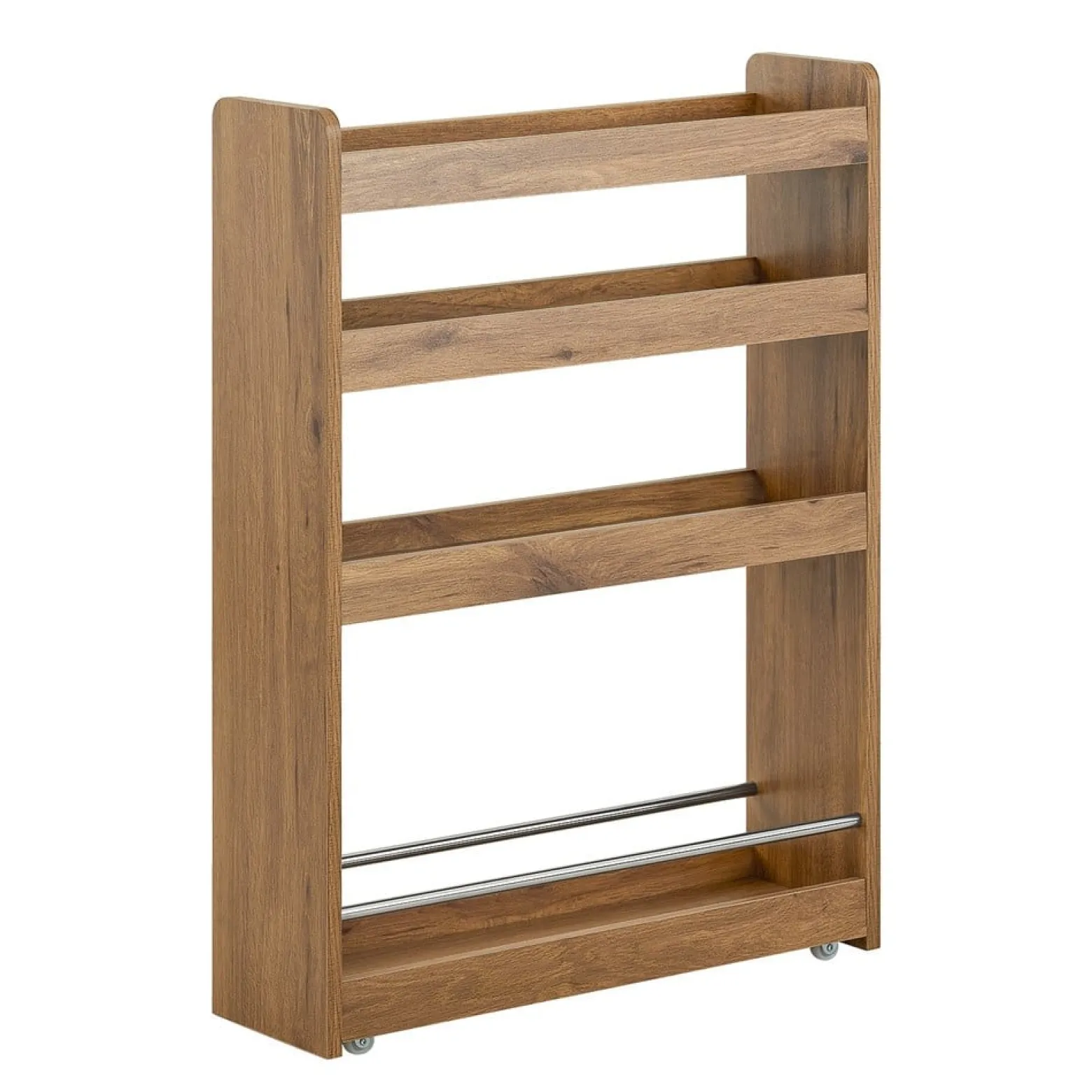 SoBuy Wózek kuchenny z 4 półkami Ciemnobrązowy 60x18x81cm NSR01-PF