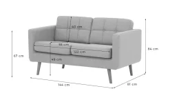 Sofa dwuosobowa Brest-Malmo 28