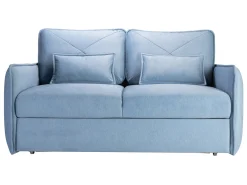 Sofa dwuosobowa Severo rozkładana z pojemnikiem niebieska