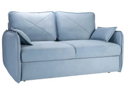 Sofa dwuosobowa Severo rozkładana z pojemnikiem niebieska