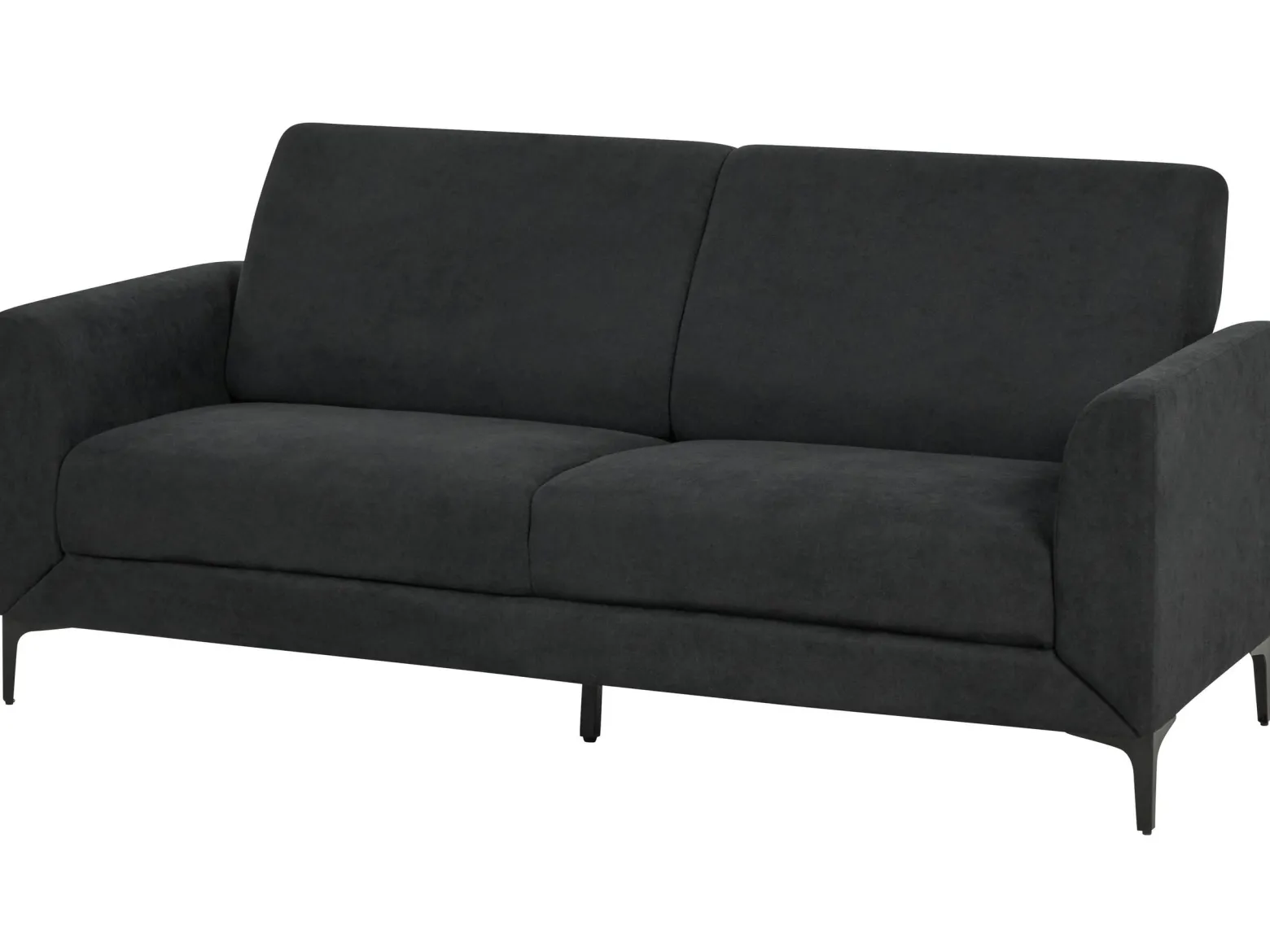 Sofa kanapa trzyosobowa tapicerowana czarna