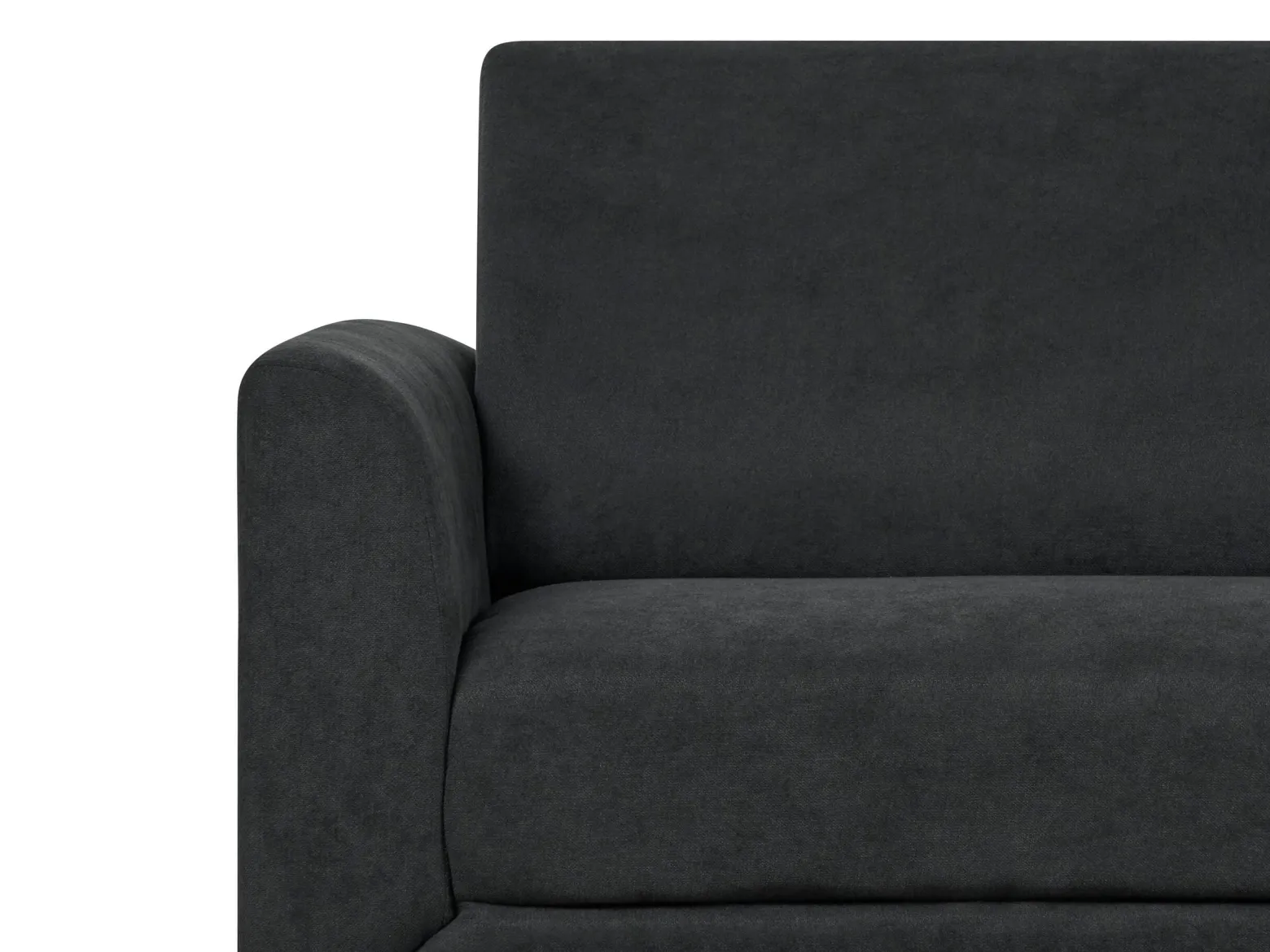 Sofa kanapa trzyosobowa tapicerowana czarna