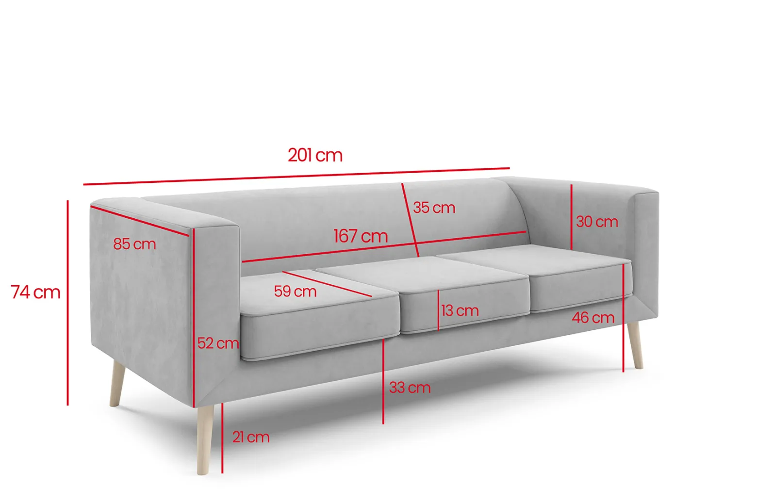 Sofa Kimi 3 Velutto 18