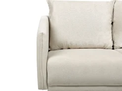 Sofa 2-osobowa tapicerowana jasnobeżowa