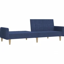 Sofa rozkładana Niebieski Tkanina vidaXL