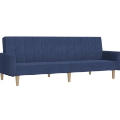 Sofa rozkładana Niebieski Tkanina vidaXL