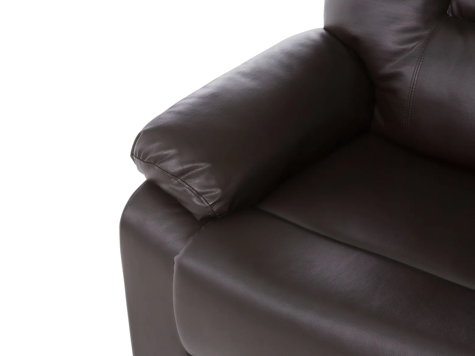 Sofa rozkładana z funkcją relaks brązowa
