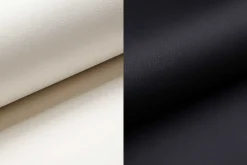 Sofa trzyosobowa, tkanina Soft, biało-czarna, Palermo