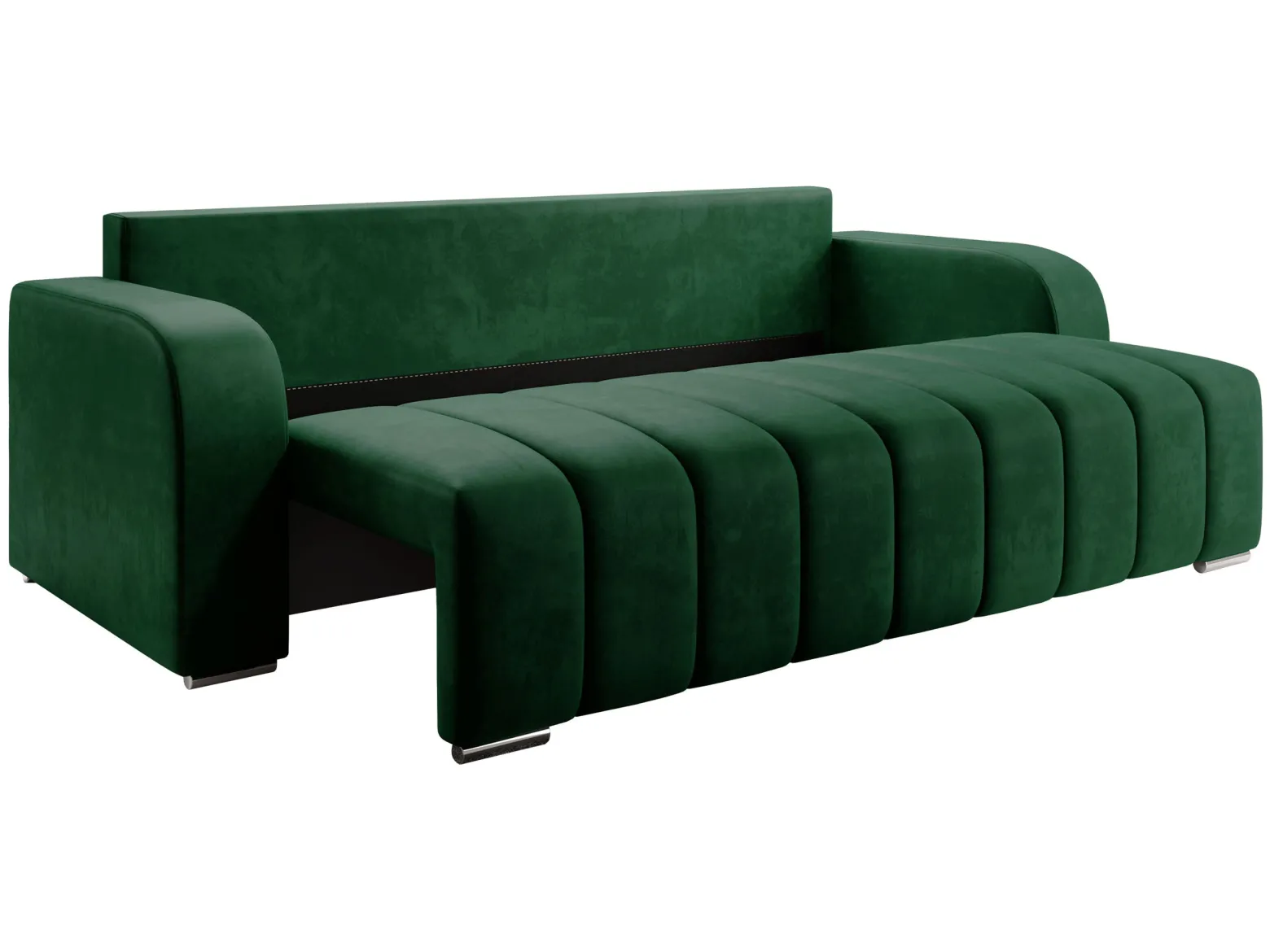 Sofa z funkcją spania i pojemnikiem Pufetto Boucle