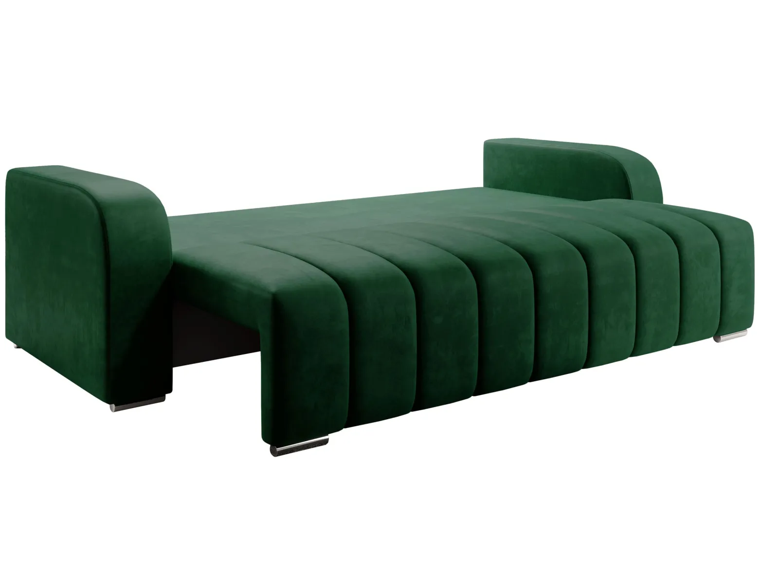Sofa z funkcją spania i pojemnikiem Pufetto Boucle