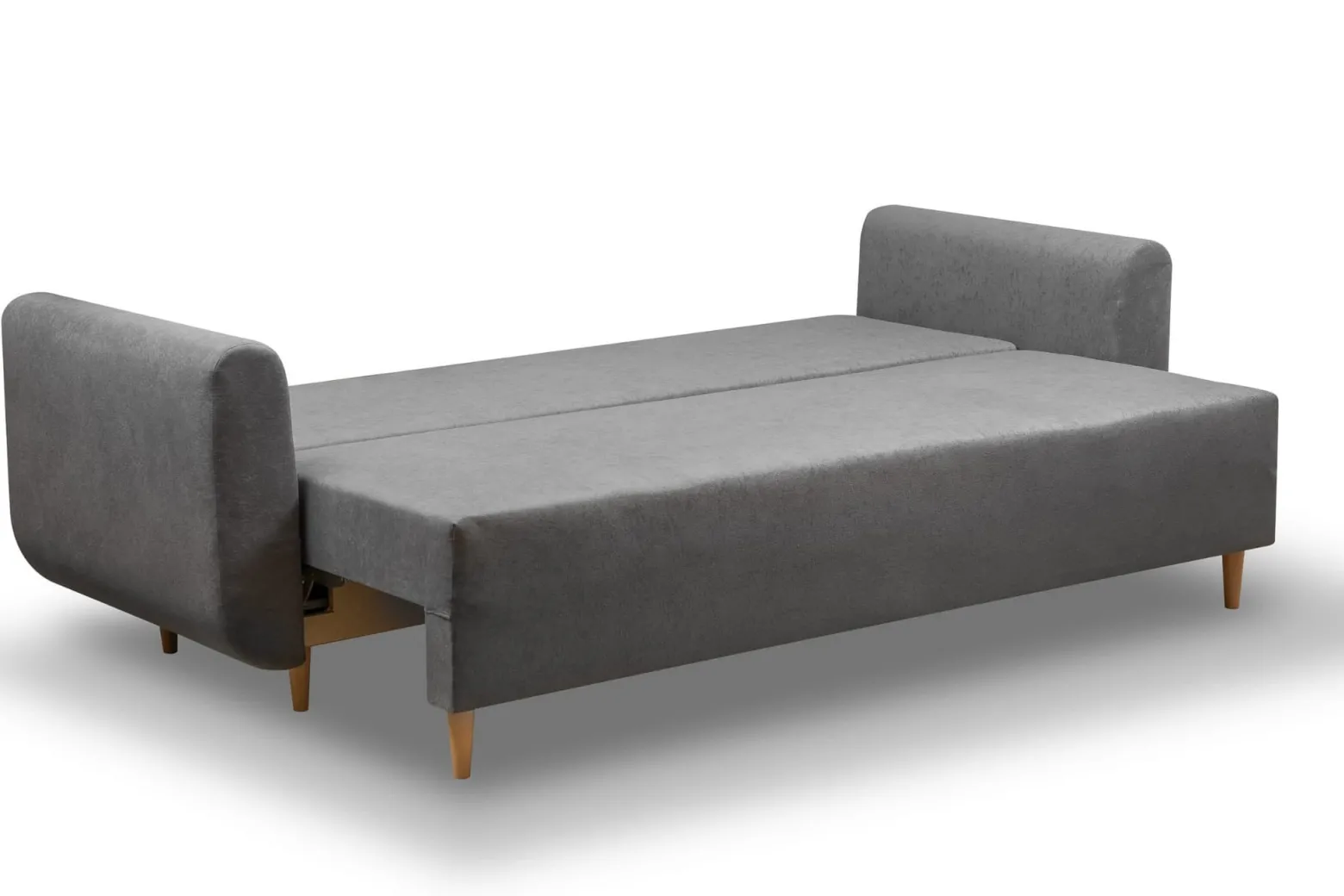 Sofa ze sprężynami bonell rozkładana Lugo PLUS Szara