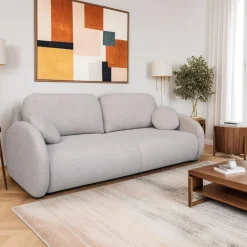 Sofa andi z funkcją spania piaskowa anthology 03 styl scandi