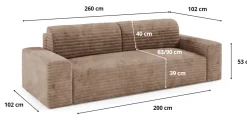 Sofa COCO z funkcją spania kolor: TILIA 1