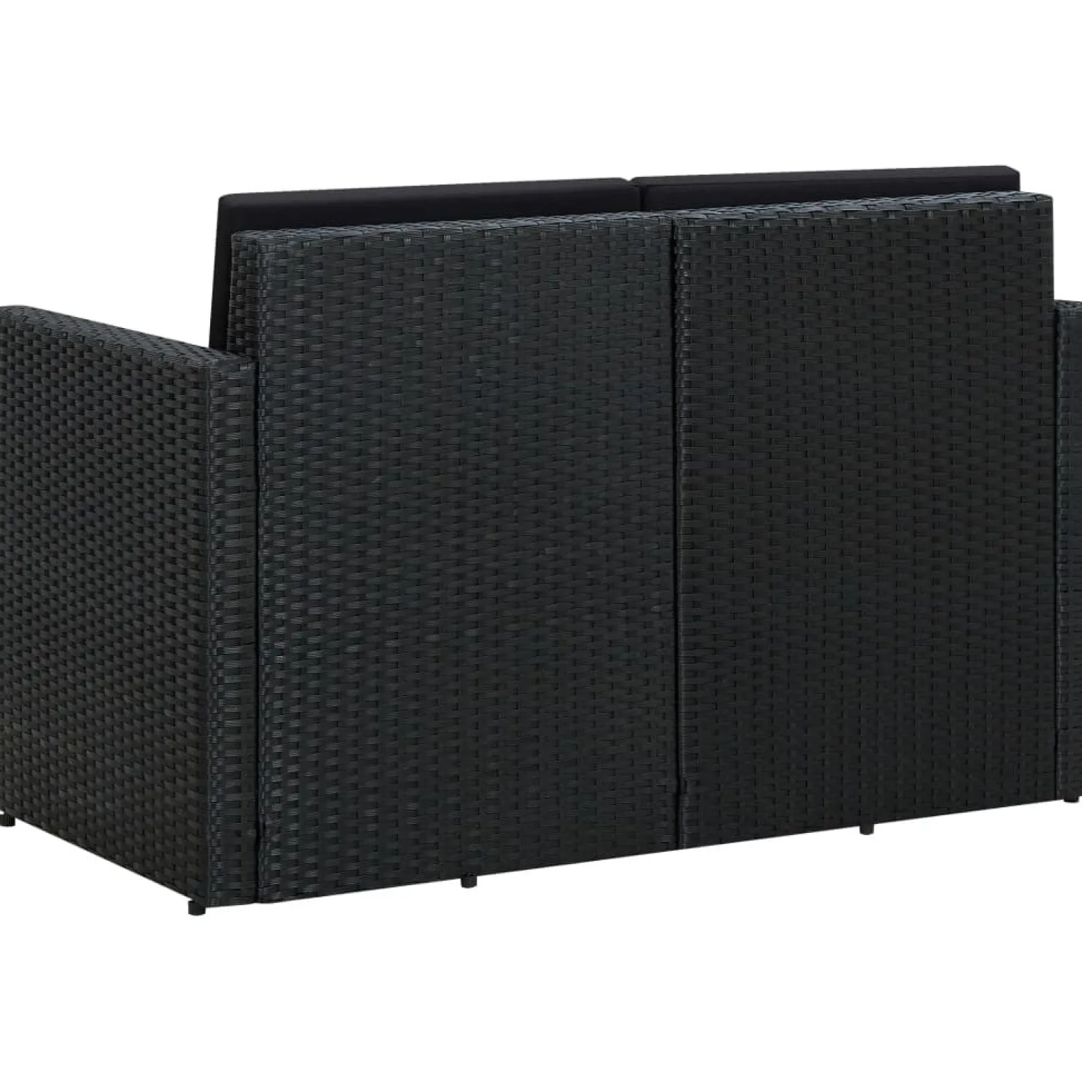 Sofa Czarny Technorattan vidaXL