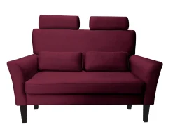 Sofa DENVER tkanina Welur noga drewniana