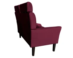 Sofa DENVER tkanina Welur noga drewniana