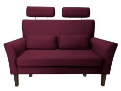 Sofa DENVER tkanina Welur noga drewniana