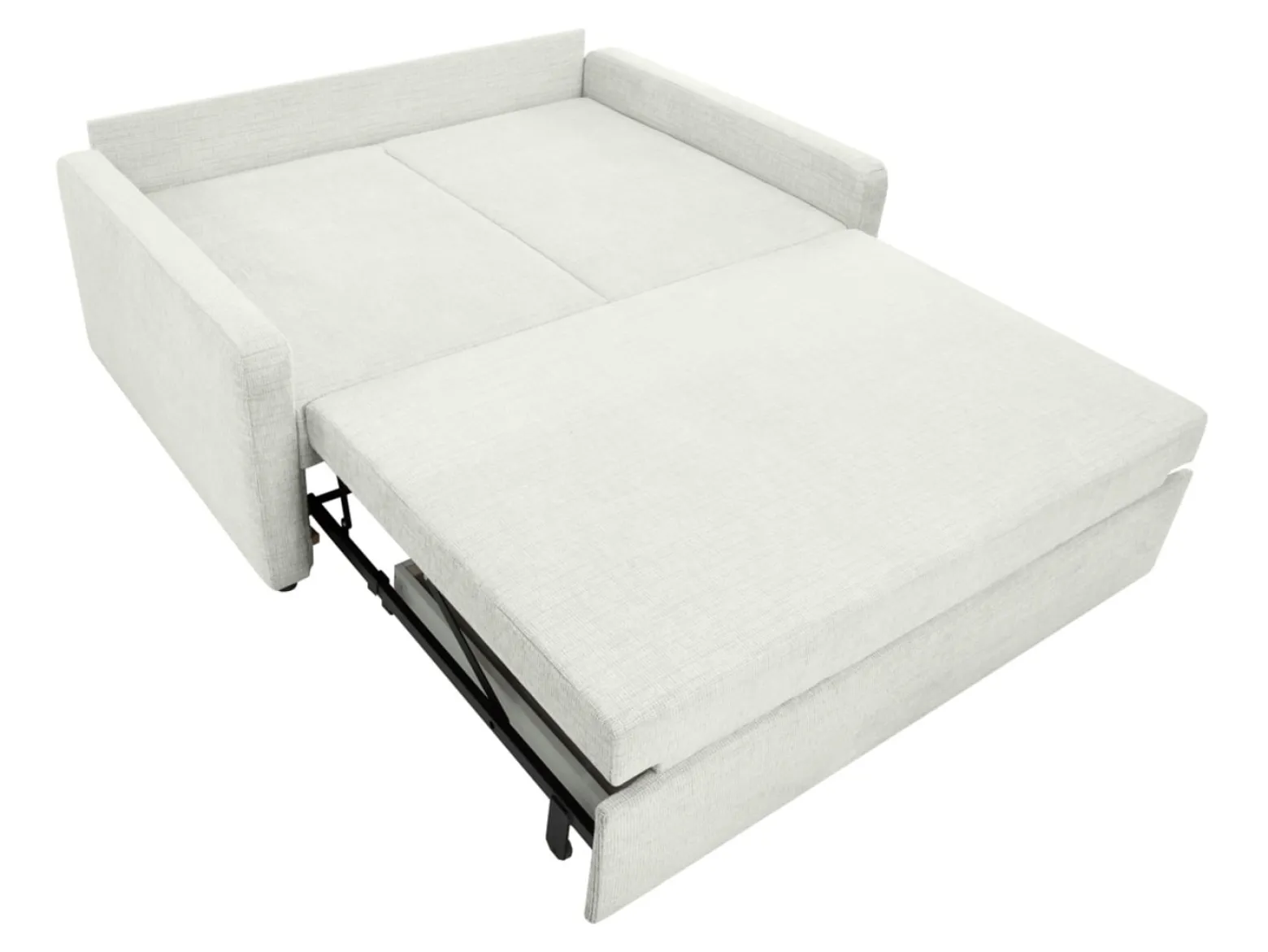 Sofa dwuosobowa Luna rozkładana z pojemnikiem beżowa