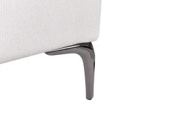 Sofa dwuosobowa poduszki biała