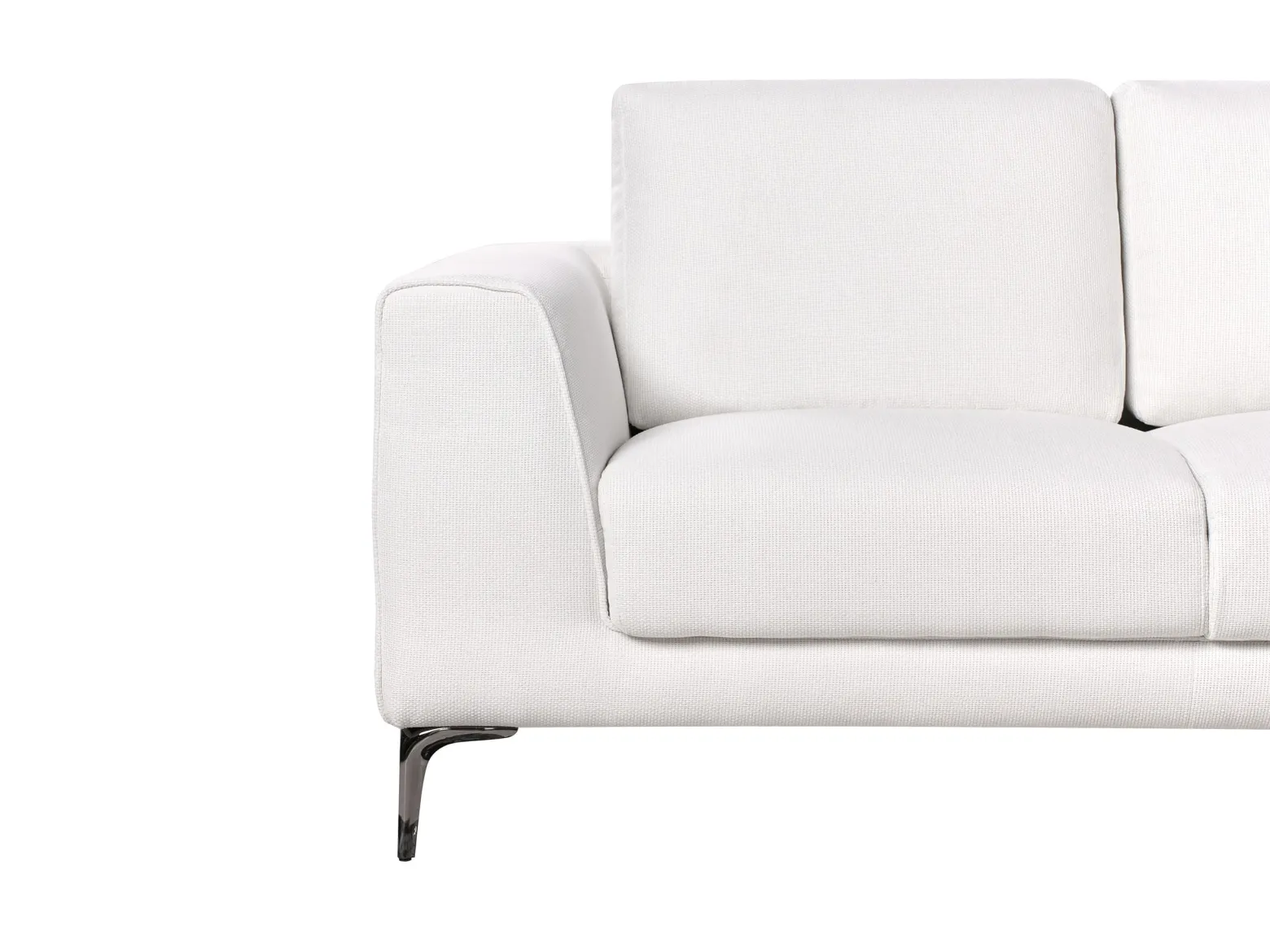 Sofa dwuosobowa poduszki biała